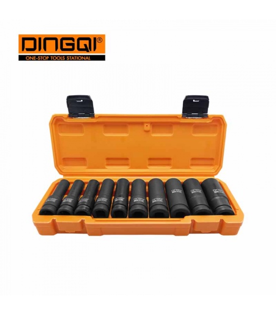 جعبه بکس بلند 10 تیکه فشارقوی درایو 1/2 دینگی DINGQI مدل 14005
